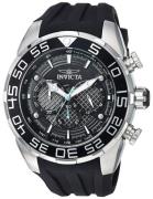 Invicta Herreur 26314 Speedway Sort/Gummi Ø50 mm