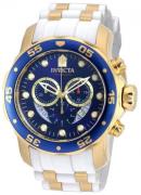 Invicta Herreur 20288 Pro Diver Blå/Gul guldtonet stål Ø48 mm