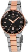 Tissot Herreur T120.410.22.051.01 Seastar 1000 Sort/Rosaguldtonet