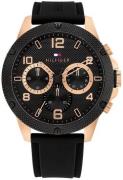 Tommy Hilfiger Herreur 1792028 Blaze Sort/Gummi Ø46 mm