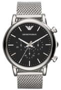 Emporio Armani Herreur AR1808 Luigi Sort/Stål Ø46 mm