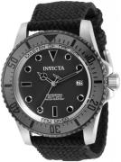 Invicta Herreur 31485 Sort/Tekstil Ø44 mm