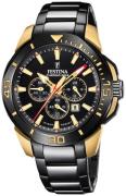 Festina Herreur F20644-1 Chrono Bike Sort/Stål Ø47 mm