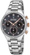 Festina Dameur F20401-4 Sort/Stål Ø36 mm