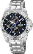 Festina Herreur F20445-6 Sort/Stål Ø43 mm