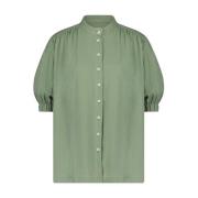 Nora Bomuld Bluse | Army