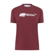 Burgundy/White Spray Logo T-Shirt