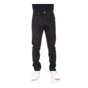 Slim-Fit Sorte Jeans