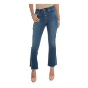 Retro Flarede Jeans i Denim