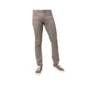 Taupe Bomuldscanvas Jeans