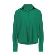 Elegant Grøn Teknisk Jersey Bluse