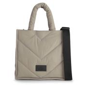 Vika Triangle Puffer Shopper Taske