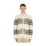 Serape zip front sweater
