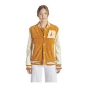 Orange College Bomber Jacket