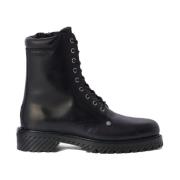 Sort Combat Lace Up Boot