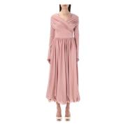 Pink SS23 Bomuld Blandet Midi Kjole