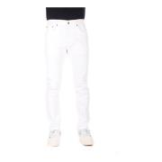 Herre Slim-fit Jeans, Hvid