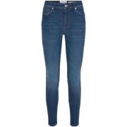 Mørk Avola Højtaljede Skinny Jeans