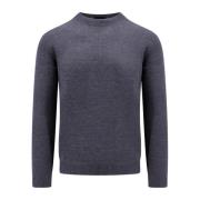 Stilfuld Grå Merinouldssweater