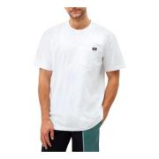 Herre Hvid Almindelig T-shirt