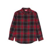 Drenge Button-Up Skjorte - Rød