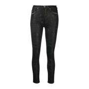 Tone-on-Tone Slim-Fit Jeans