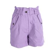 Korte shorts i smuk lilla farve