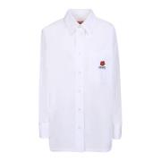 Hvid Oversize Skjorte til Kvinder