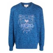 Blå Tiger Icon Logo Sweater