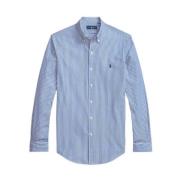 Slim Stribet Poplin Skjorte