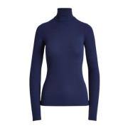 Slim Fit Ribstrikket Turtleneck