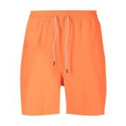 Stilfulde orange badeshorts med snøre