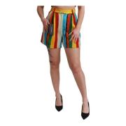 Livlige Multifarvede Mini Shorts