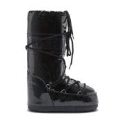 Icon Low Black Glitter Boots