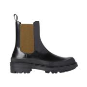 Stack Chelsea Boots, Læder, Moderne Stil