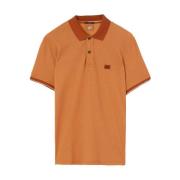 Piqué Bomuld Polo Shirt med Broderet Logo