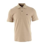 Herre Beige Polo Shirt i Regulær Pasform