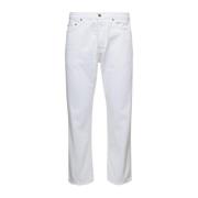 Hvid Skatefarvet Tyrefløjl Jeans