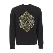 sweatshirt bomuld overdimensioneret brystlogo