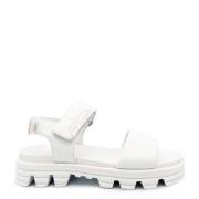 Søde hvide flade sandaler