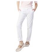 Ensfarvede Slim-Fit Bomuldspants