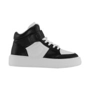 Sporty Mix Cupsole High Top Velcro Sneakers