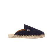 Blå Suede Espadriller