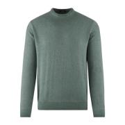 Uld Rund Hals Sweater, Varm og Stilfuld