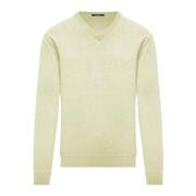 Varm og stilfuld uld V-hals sweater