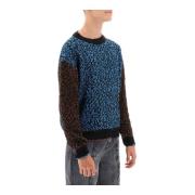 Multifarvet Net Bomuldssweater
