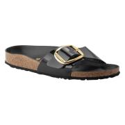 Big Buckle Vernice Sliders