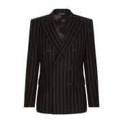 Pinstripe Dobbeltknap Blazer