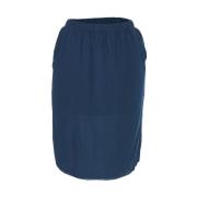 Blå Sommer Nederdel til Kvinder