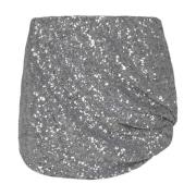 Sølv Mini Nederdel